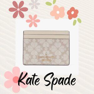 Kate Spade Flower Slim Card Case NWT